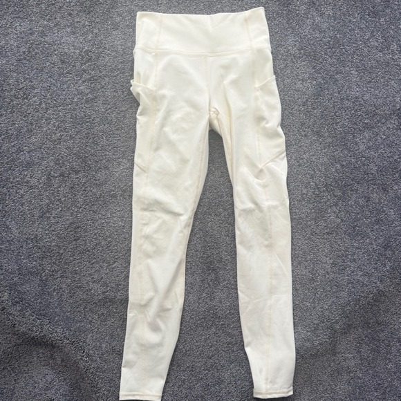Fabletics Pants - Fabletics PureLuxe High Waisted Pocket Leggings Yellow XS